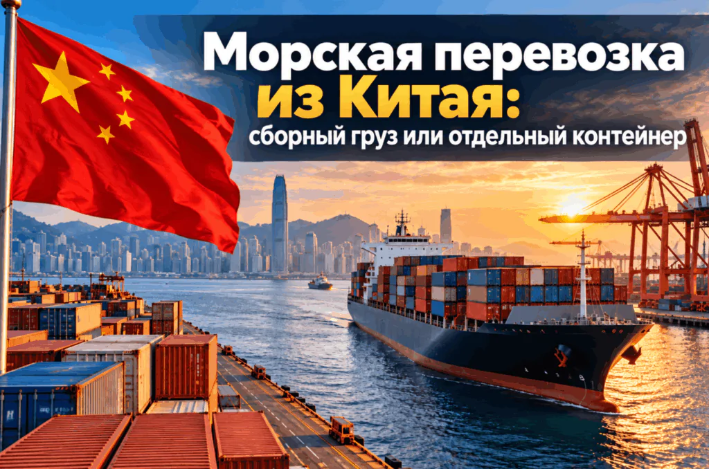 Морская перевозка из Китая: сборный груз (LCL) или отдельный контейнер (FCL)