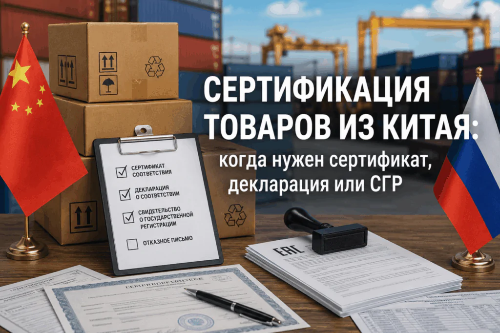 Сертификация товаров из Китая: когда нужен сертификат, декларация или СГР